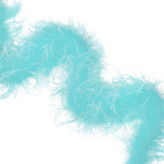 6 Ft. One Ply Ostrich Feather Boas Solid Colors 9’’ - Mint - Feathers