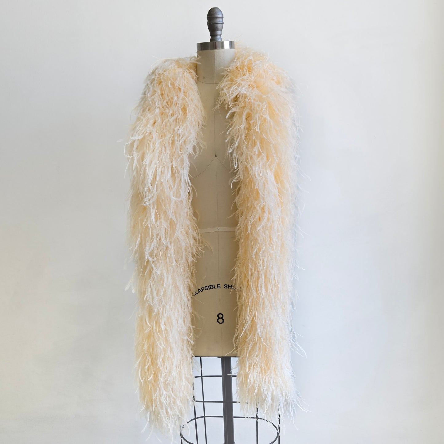 Ivory 10 Ply Ostrich Feather Boa
