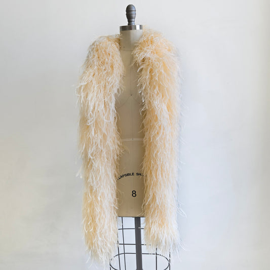 Ivory 10 Ply Ostrich Feather Boa