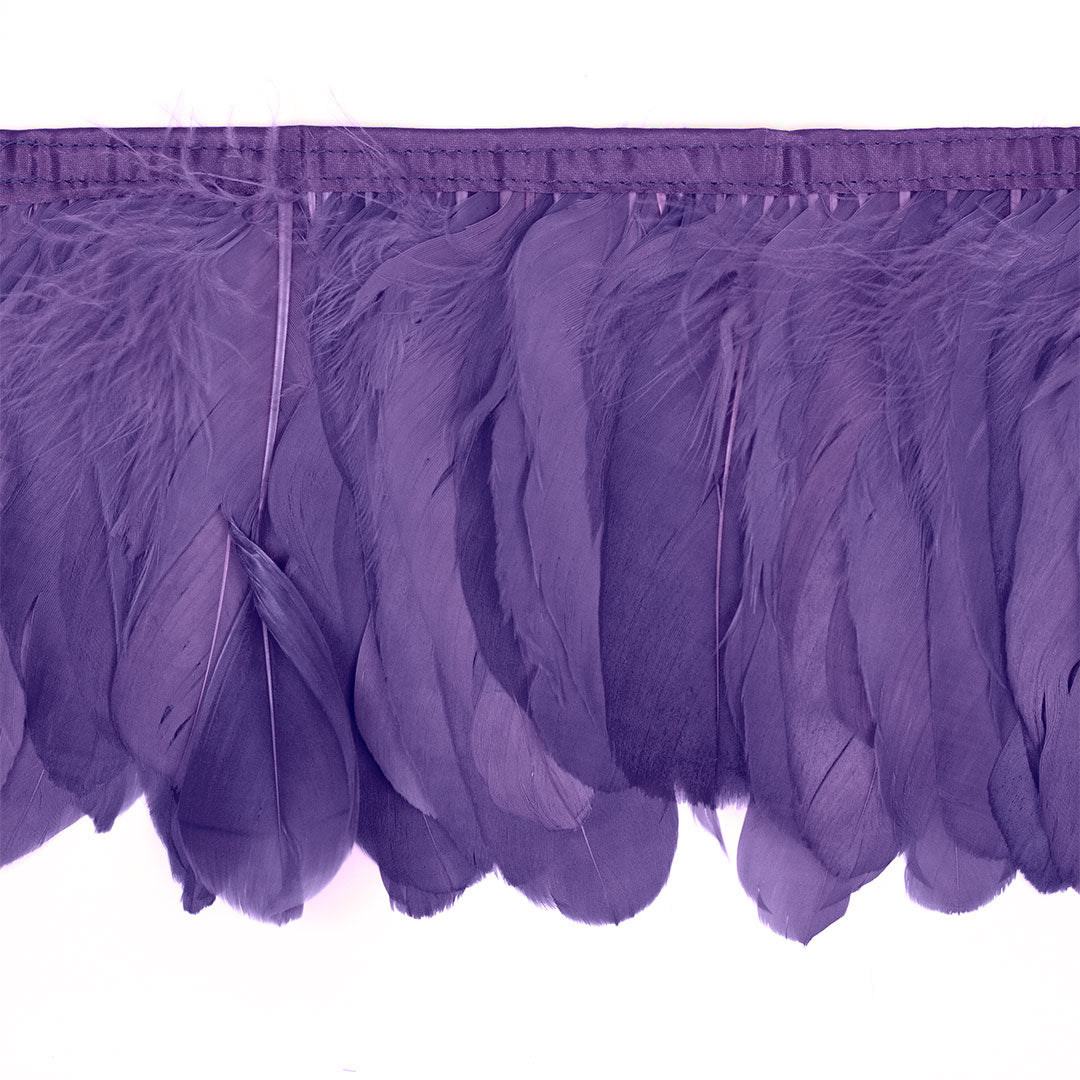 Parried Goose Pallet Feather Fringe - Lavender