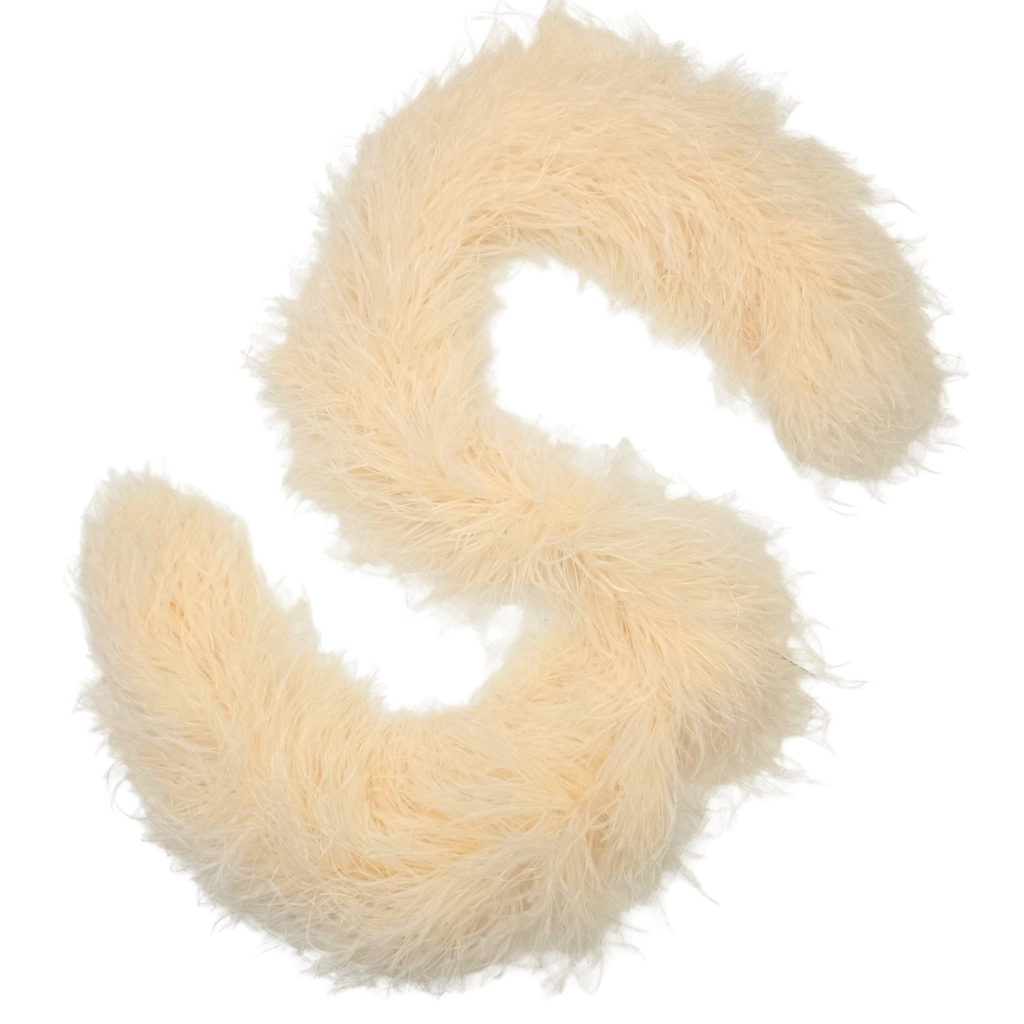 Ivory 10 Ply Ostrich Feather Boa