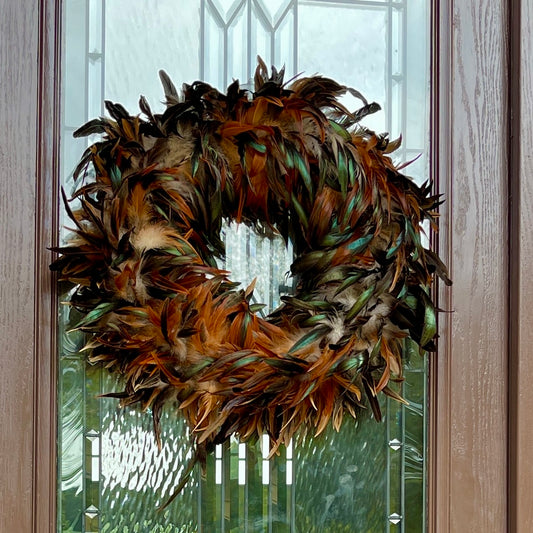 Natural Feather Wreath