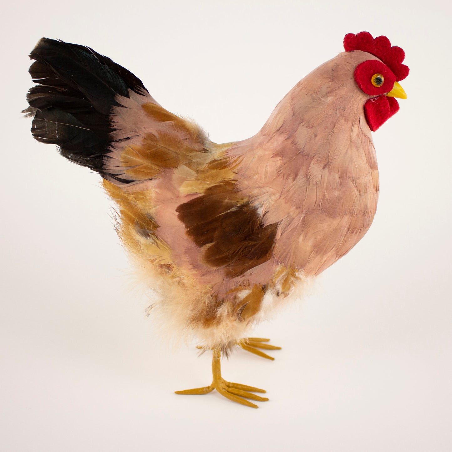 Brown Feather Hen 7" x 8"