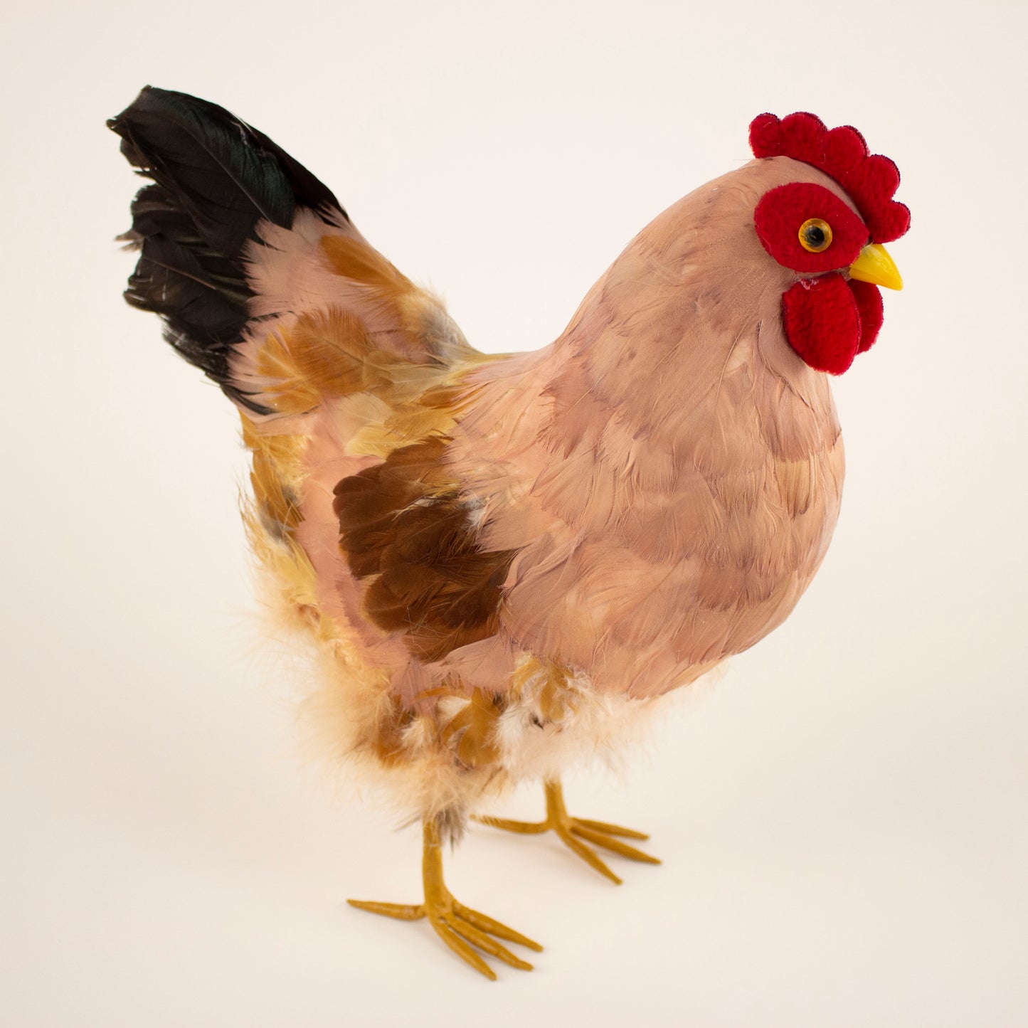 Brown Feather Hen 7" x 8"