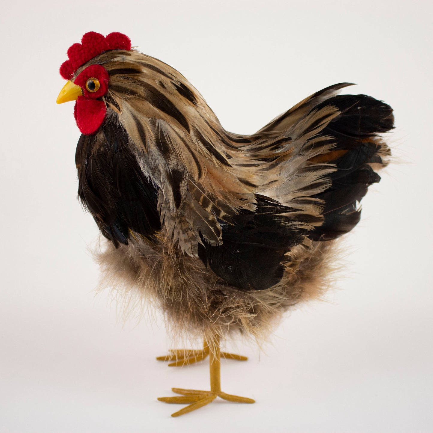 Natural Feather Hen 7" x 8"