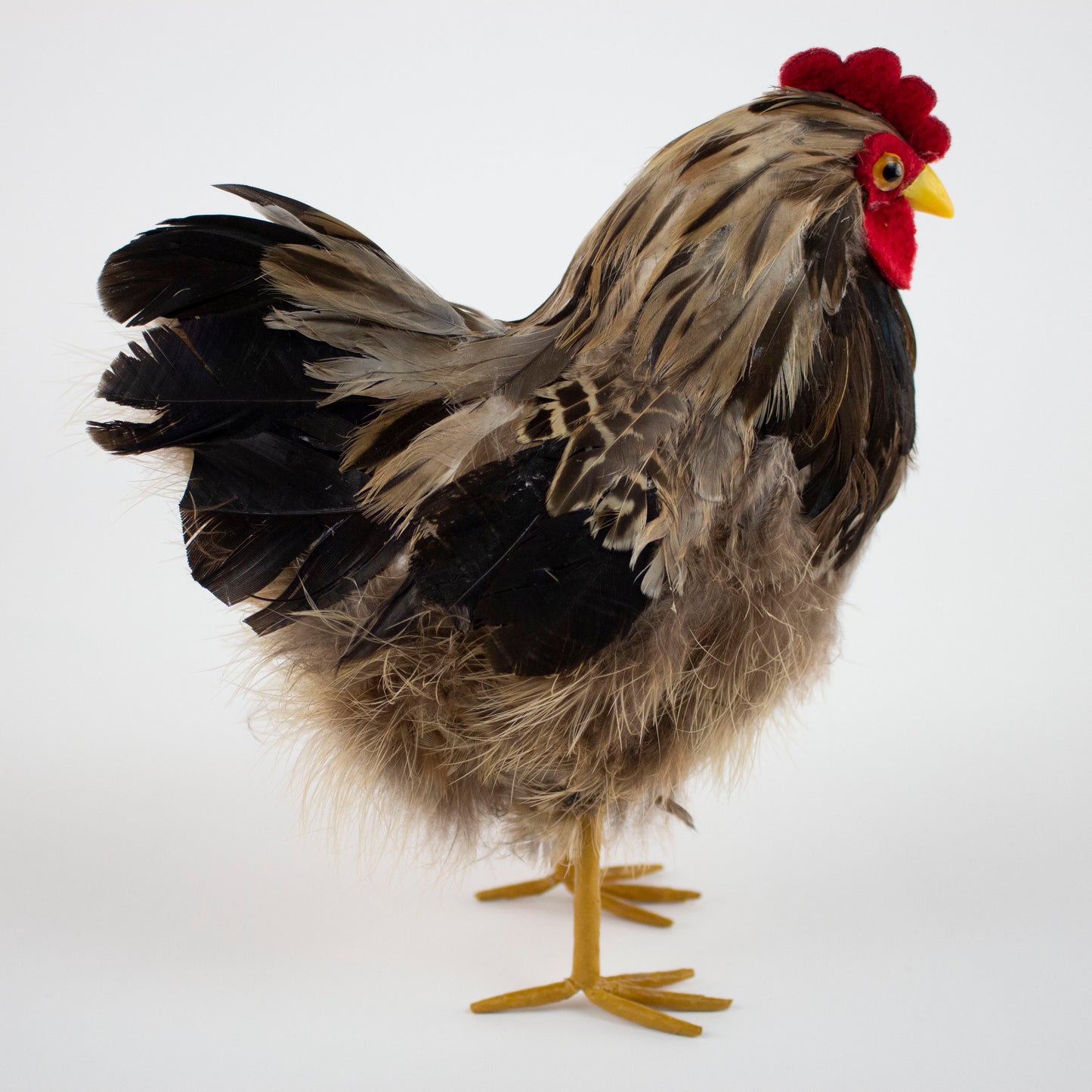 Natural Feather Hen 7" x 8"