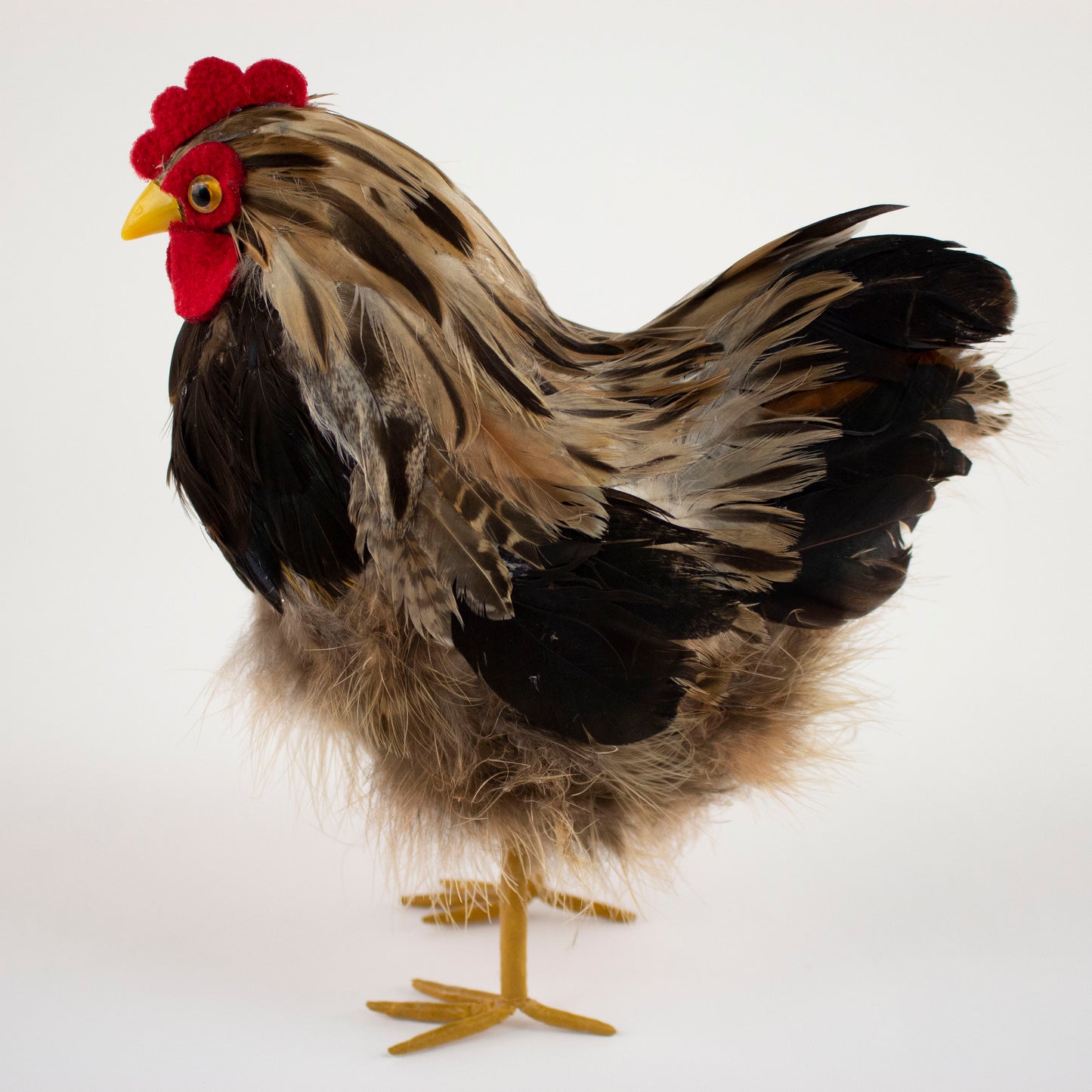 Natural Feather Hen 7" x 8"