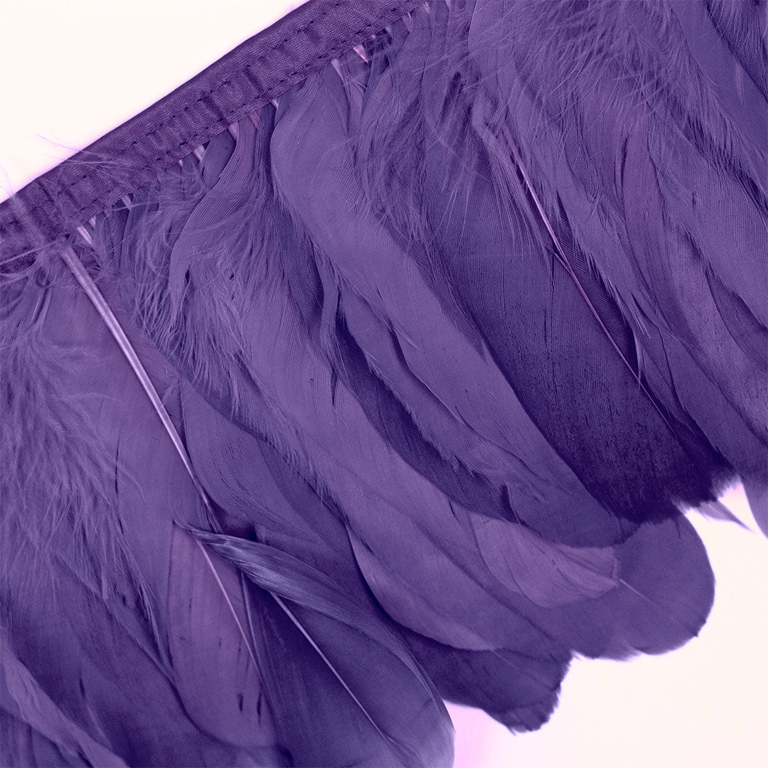 Parried Goose Pallet Feather Fringe - Lavender