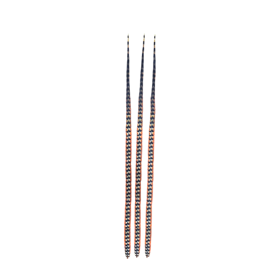 Faux Venery Pheasant Feather Tails 50 inch - 3 pcs