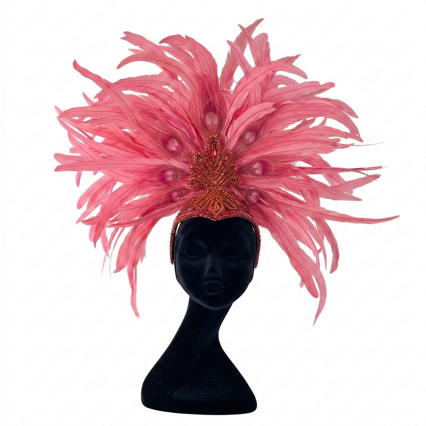 Zizi Candy Pink Showgirl Feather Headpiece