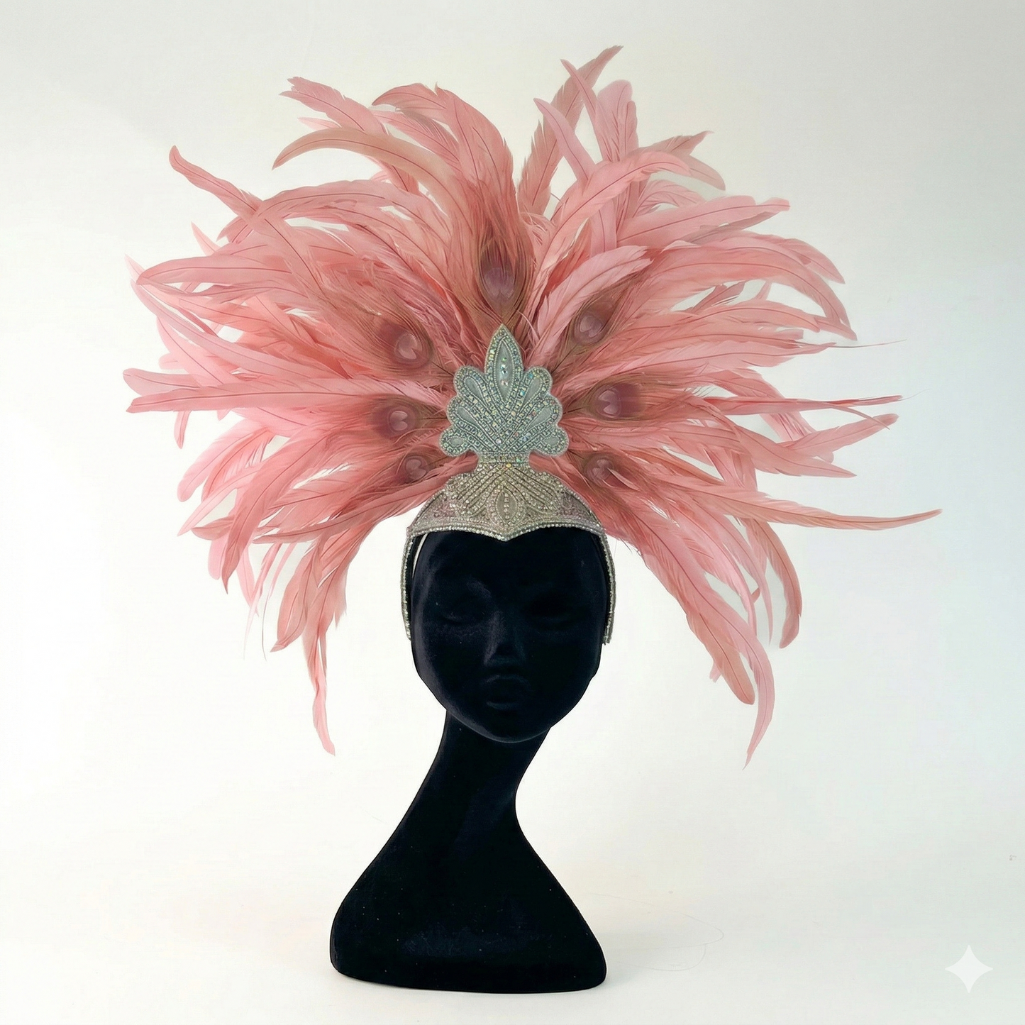 Zizi Candy Pink Showgirl Feather Headpiece