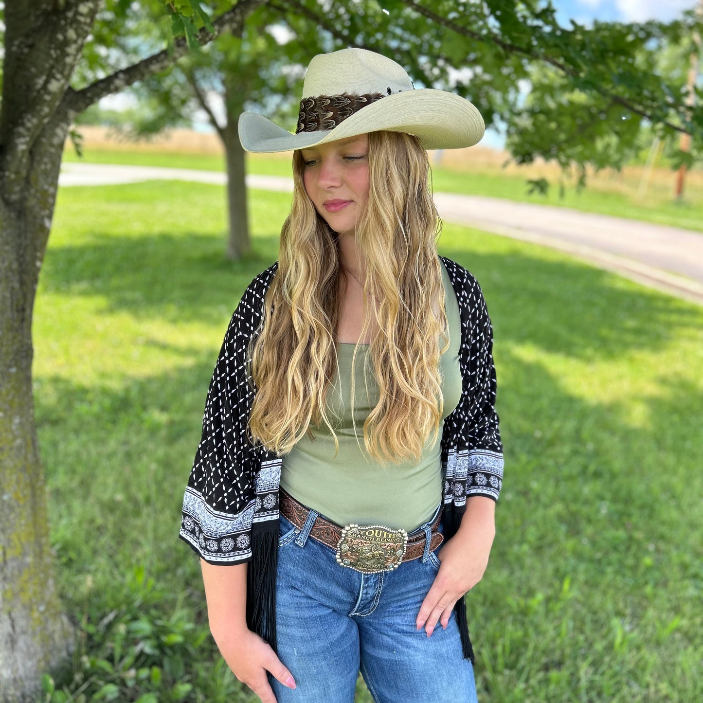 Natural Almond Pheasant Plumage Feather Hat Band