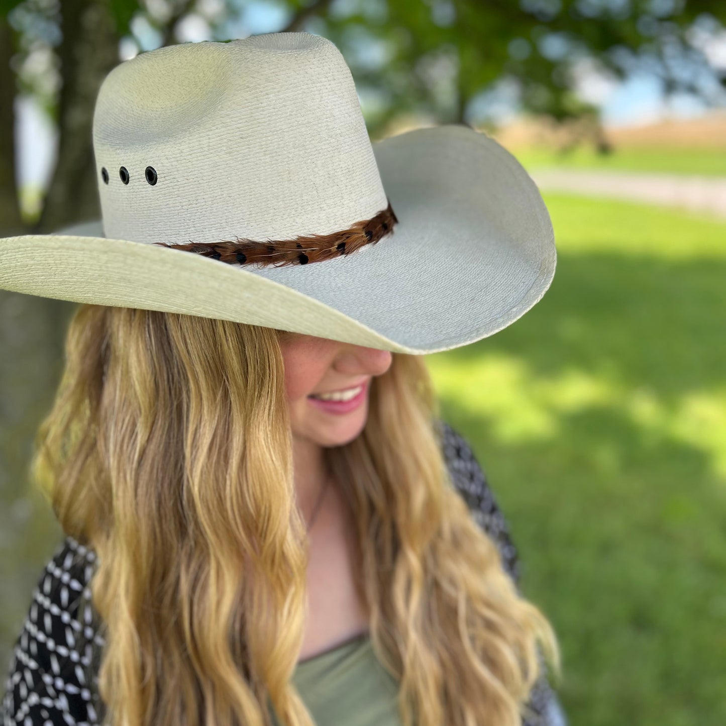 Natural Pheasant Feather Hat Band
