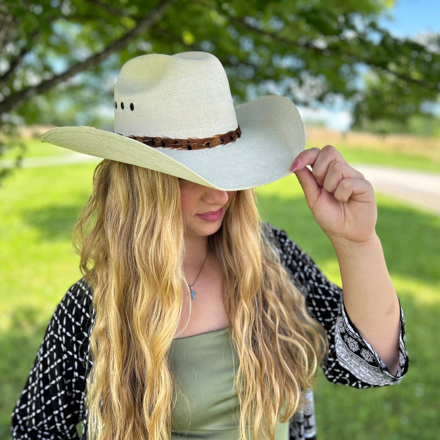Natural Pheasant Feather Hat Band