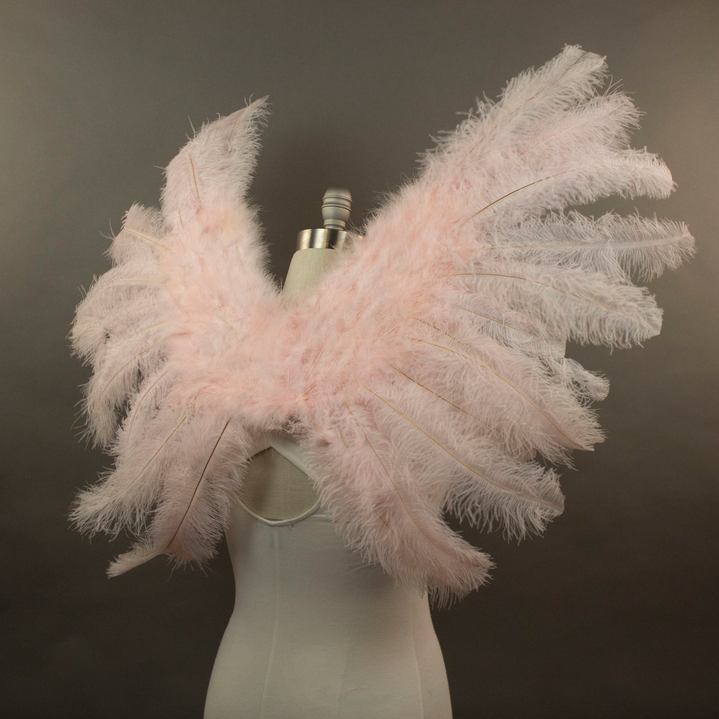 Large Ostrich Feather Wings - Light Pink