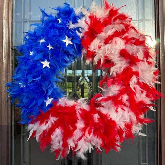 American Flag Wreath