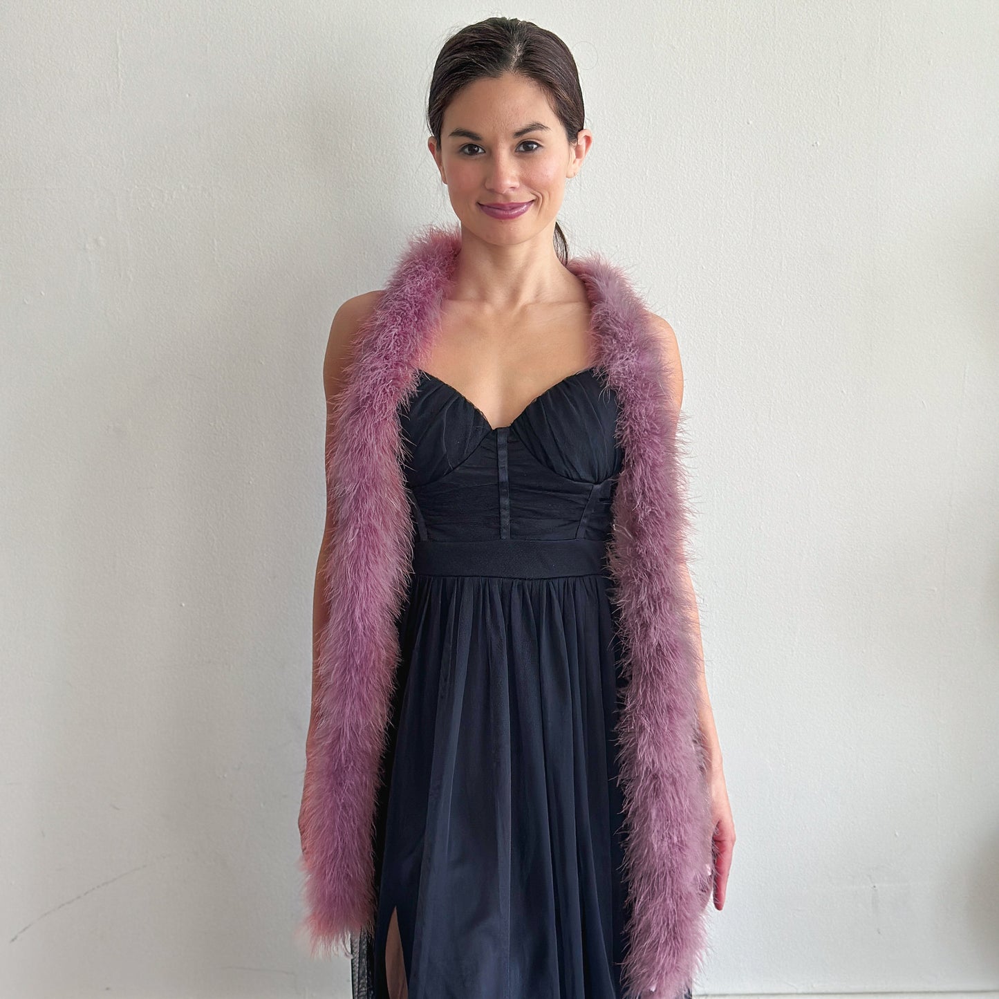 Full Marabou Feather Boa - Amethyst