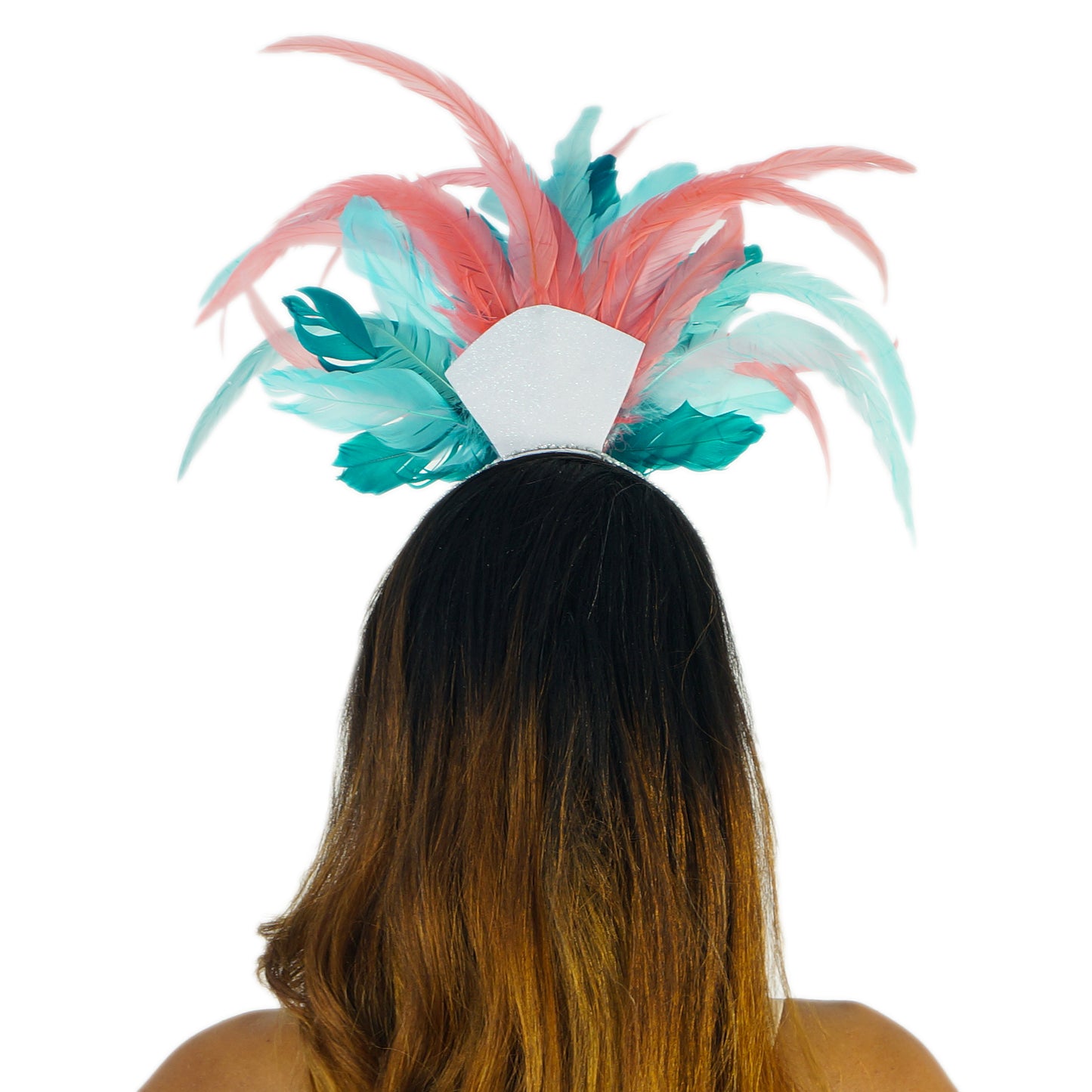Tropical Muse Headband 12 x 17 inch --Coral/Peacock Blue/Sea Foam