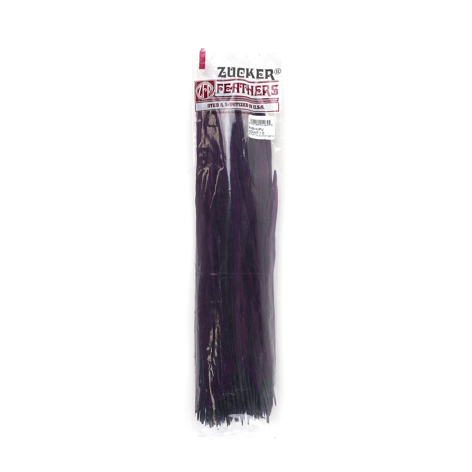 Assorted Pheasant Tails Dyed - Purple - Feathers