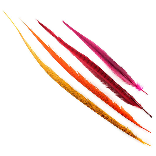 Assorted Pheasant Tails Mix Dyed FIESTA - Feathers