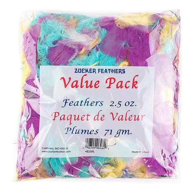 Assorted Value Pack Dyed - Assorted - Feathers