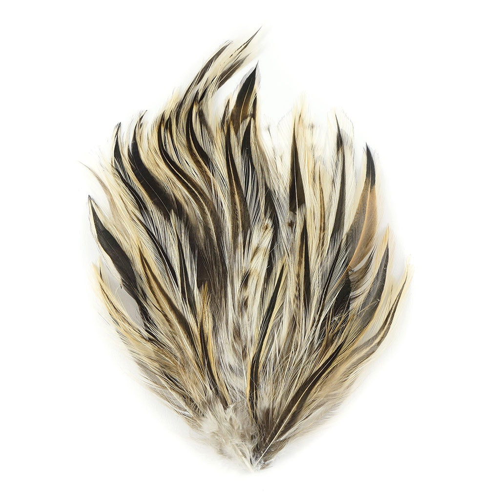 Badger Hackle Feather Pads - Natural - Feathers