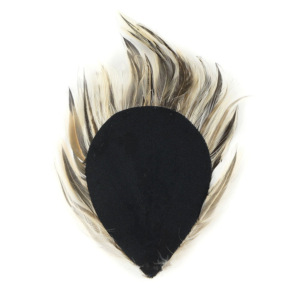 Badger Hackle Feather Pads - Natural - Feathers