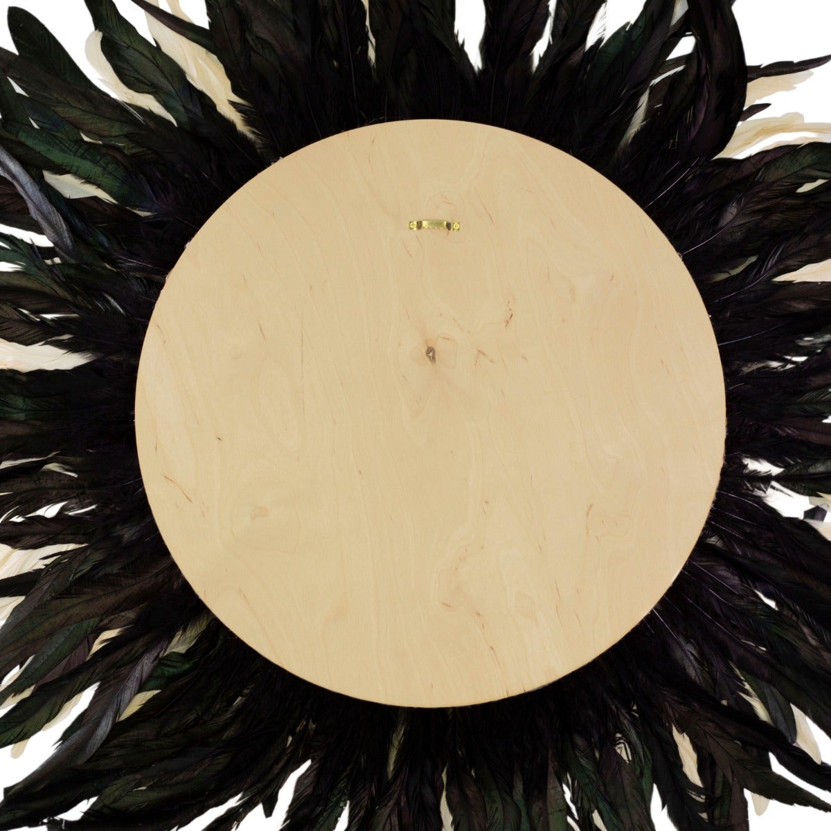 Black and Beige Feather Wall Art Juju Hat - Feathers