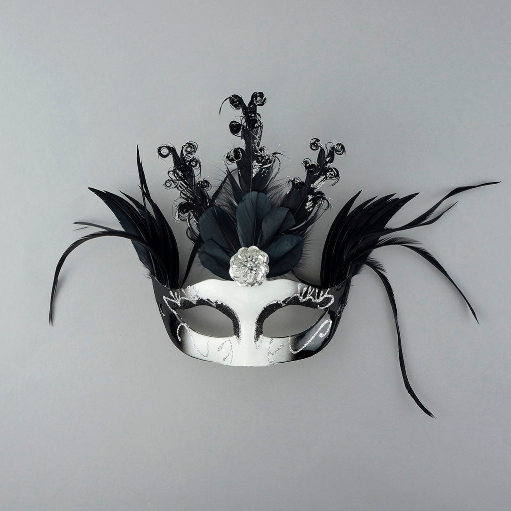 Goose Feather Mask Black