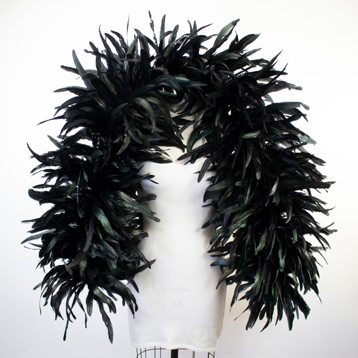 Deluxe Black Coque Tail Feather Boa