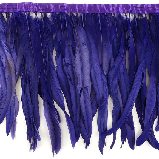 Bleach Dyed Coque Tail Fringe - 12-14’’ - Regal - Feathers