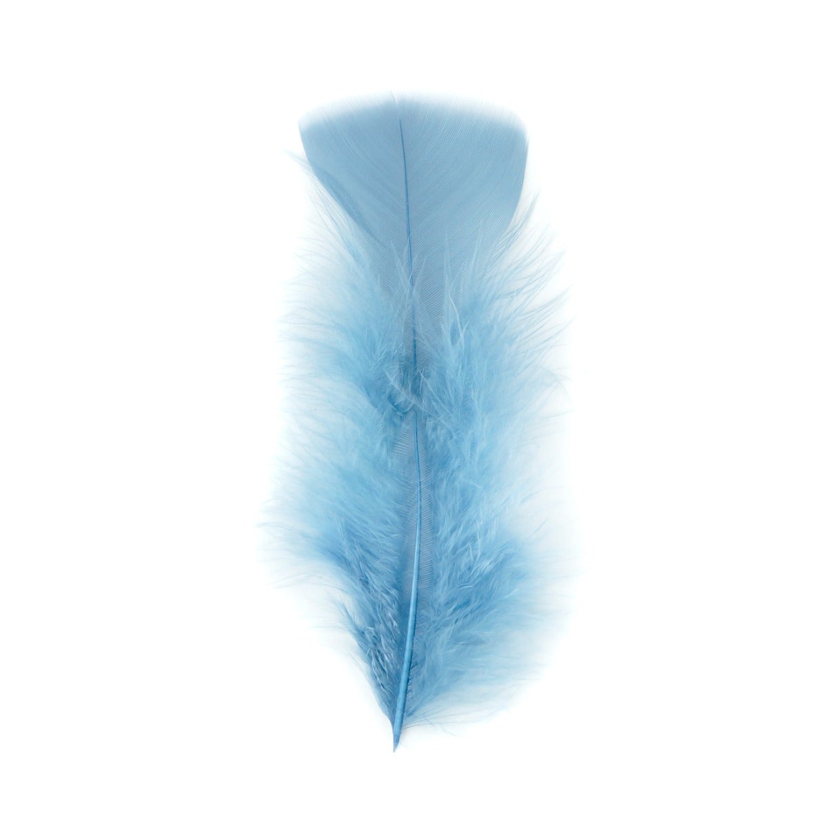 Loose Turkey Flats Dyed Feathers-Country Blue