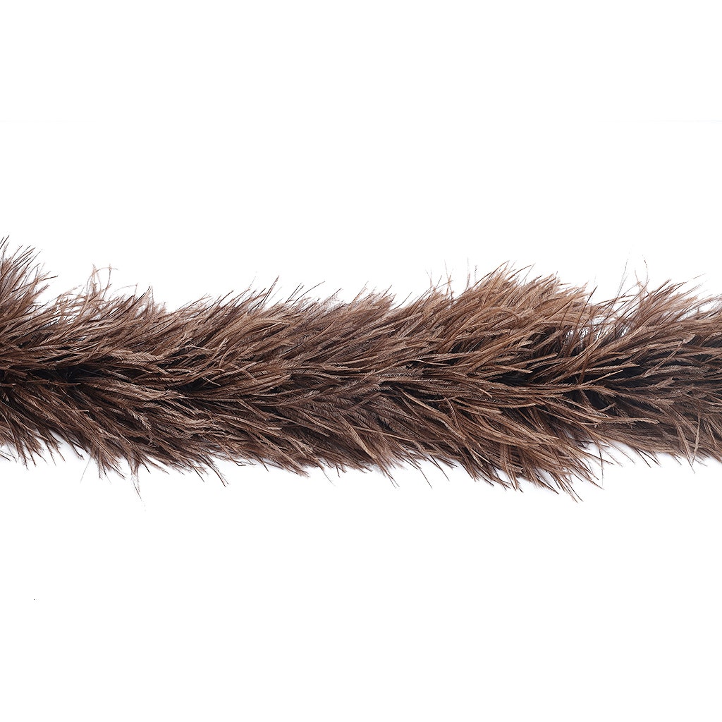 Brown 2 Ply Ostrich Feather Boa - Ostrich Boa