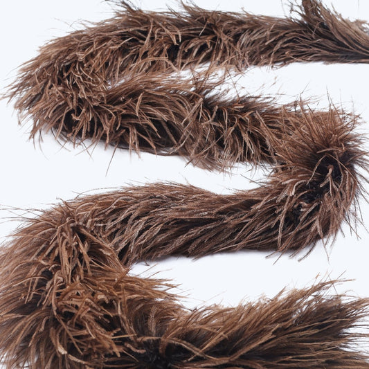 Brown 2 Ply Ostrich Feather Boa - Ostrich Boa