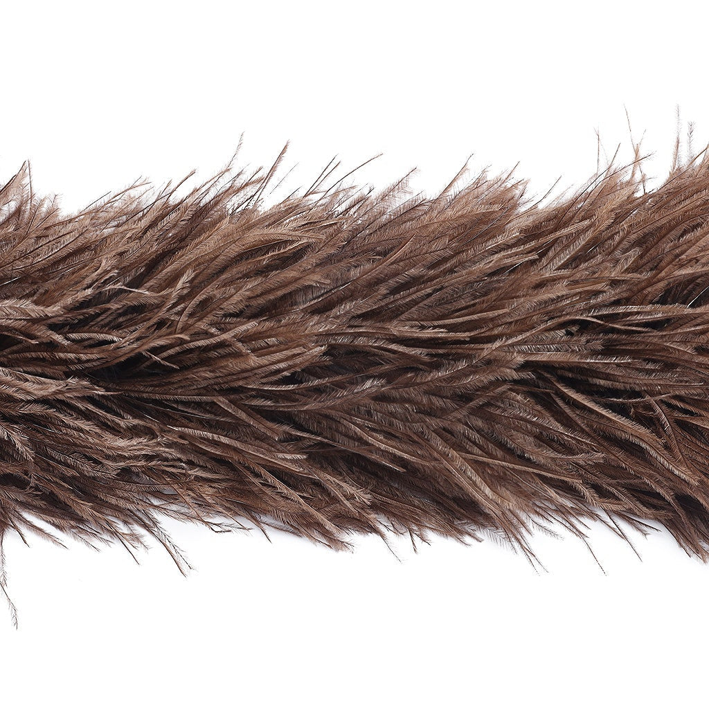 Brown 2 Ply Ostrich Feather Boa - Ostrich Boa