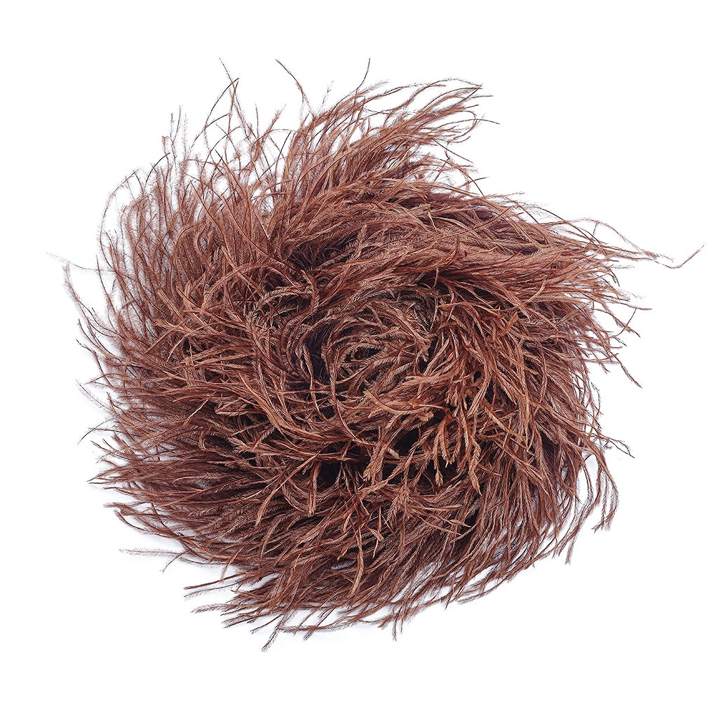 Brown 2 Ply Ostrich Feather Boa - Ostrich Boa