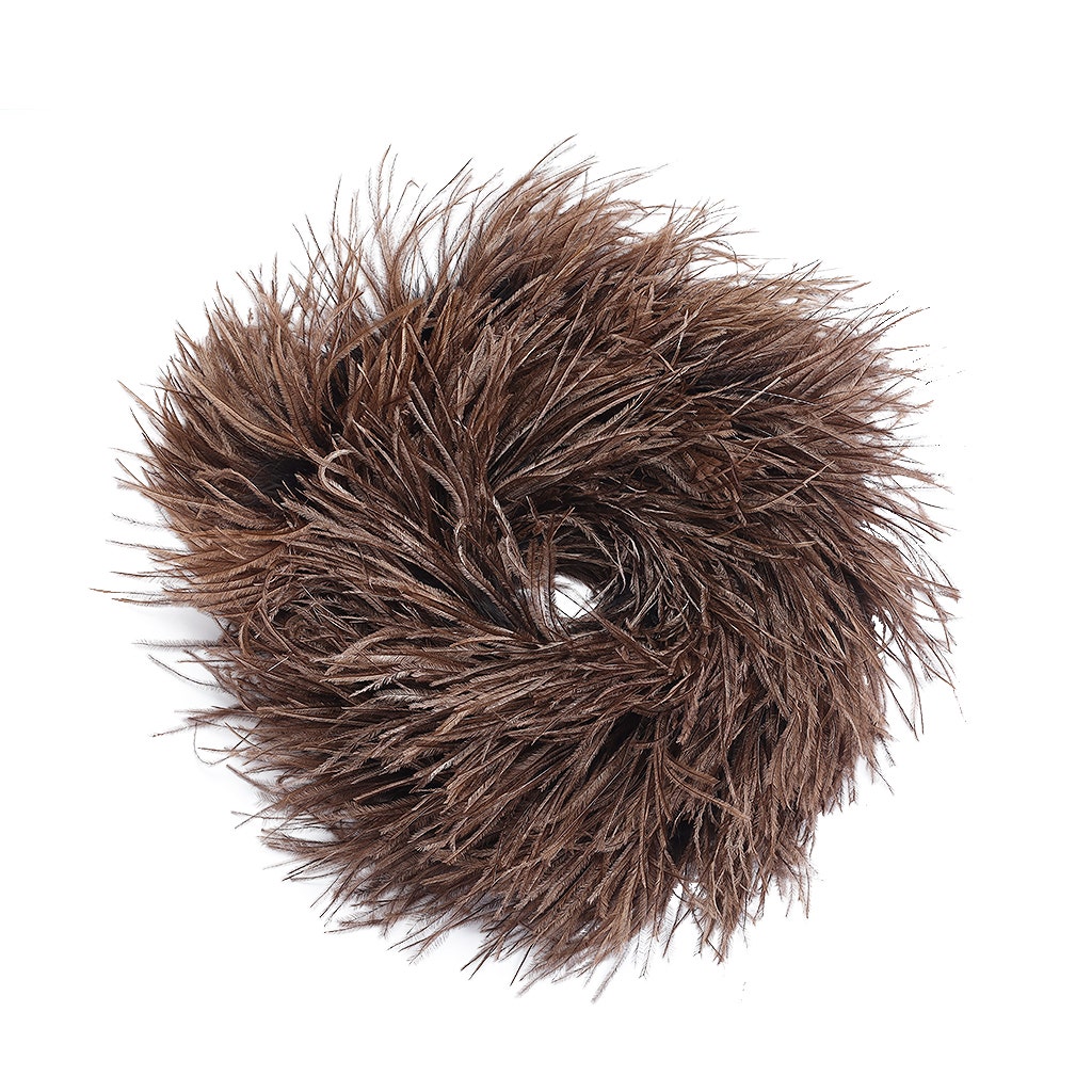 Brown 3 Ply Ostrich Feather Boa - Ostrich Boa