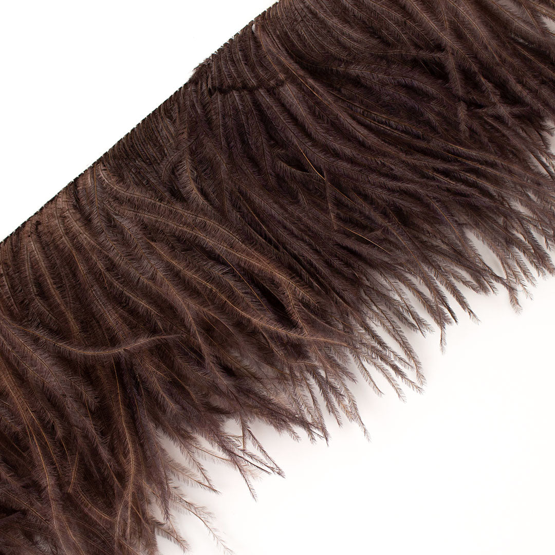 Brown Ostrich order and Tiger Feather Fringe Trim by Expo 5 yard Pkg-Costume, Fashion & Millinery Design-Bulk Lot Wholesale, Feather Supply