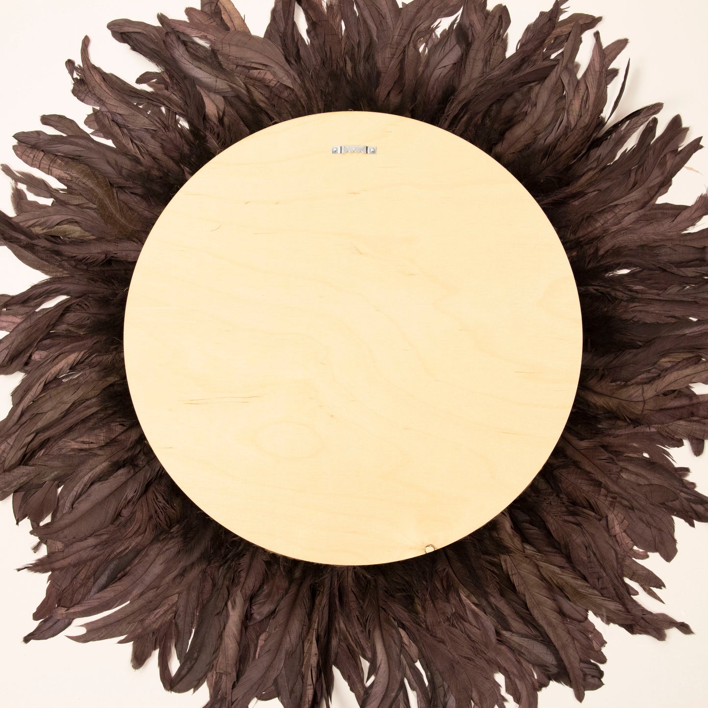 Brown and Rose Gold Juju Hat Feather Wall Art