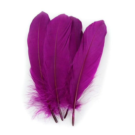 Bulk Goose Pallet Feathers 6-8 Inch - 1/4 LB - Very Berry - Feathers