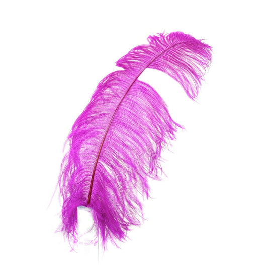 Bulk Ostrich Feathers-Damaged Femina - Very Berry - Feathers