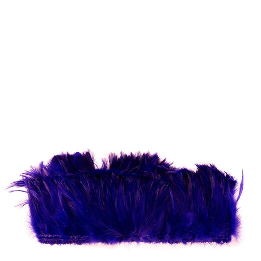 Bulk Rooster Hackle-White-Dyed - Dark Lilac - Feathers