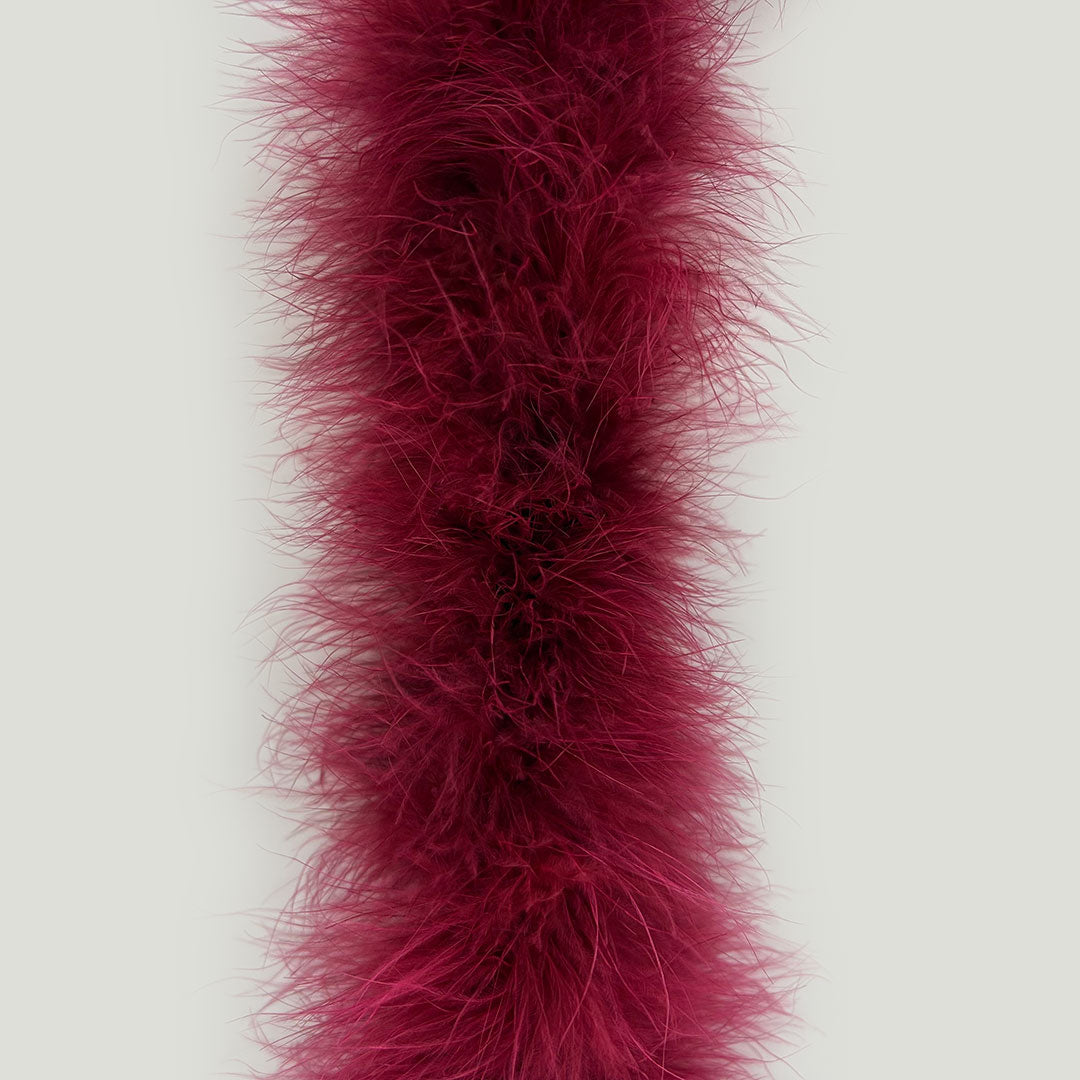 Full Marabou Feather Boa - Burgundy