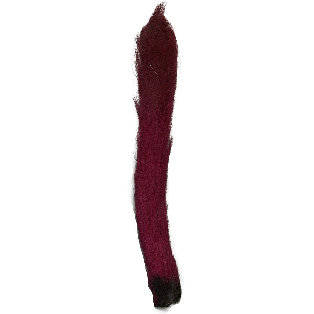 Calf Tails-Assorted Tails 8-10 Inches - Maroon - Feathers