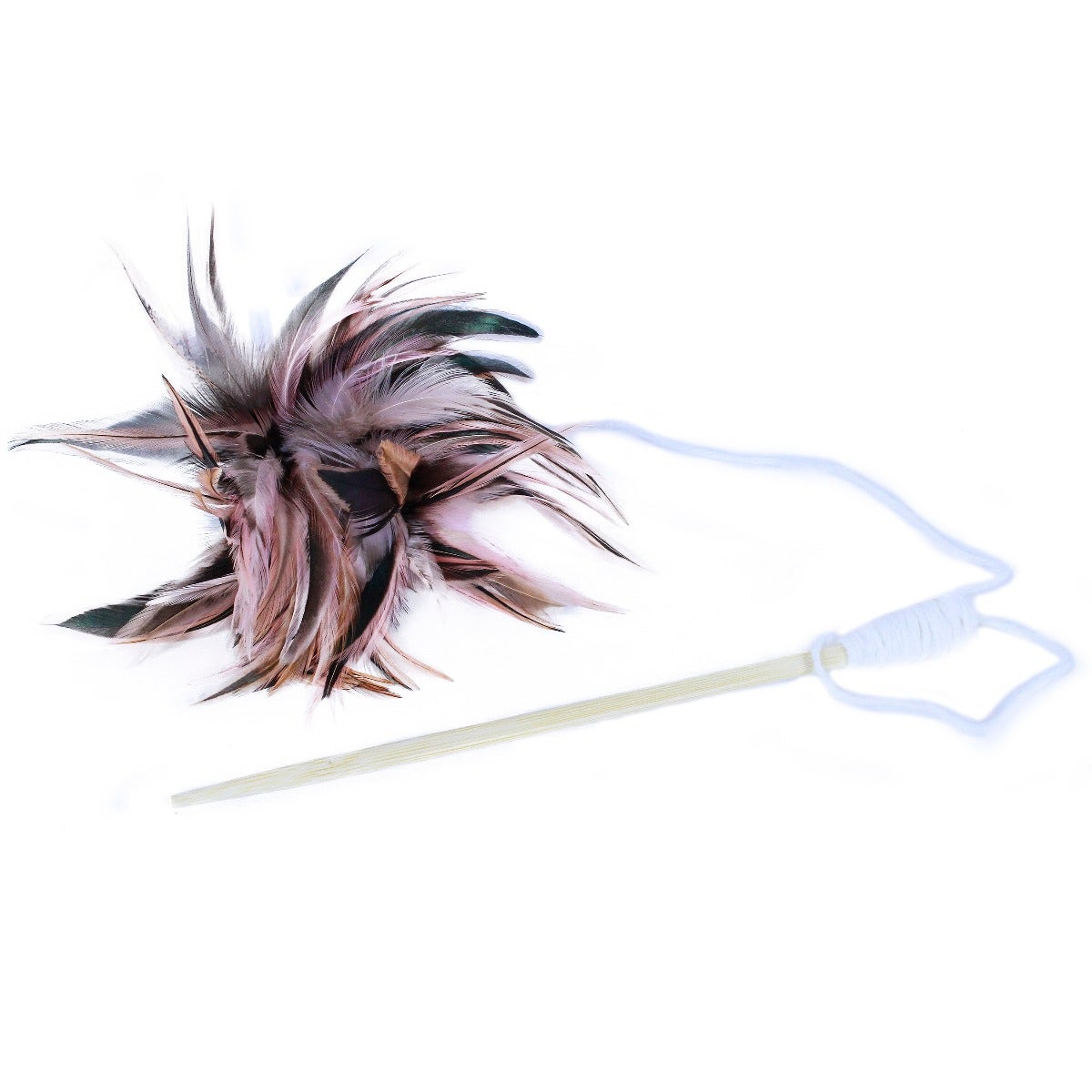 Cat Toy Kit - Candy Pink - Dark Turquoise - Feathers