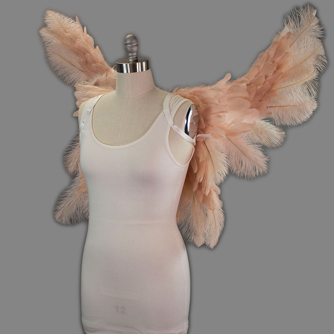 Large Angel Wings 64"X 25" - Champagne