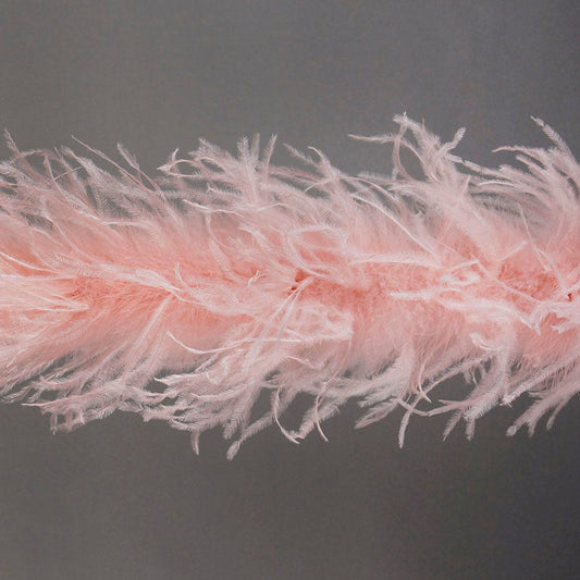 Champagne Light Pink 2 Ply Ostrich Feather Boa - Ostrich Boa