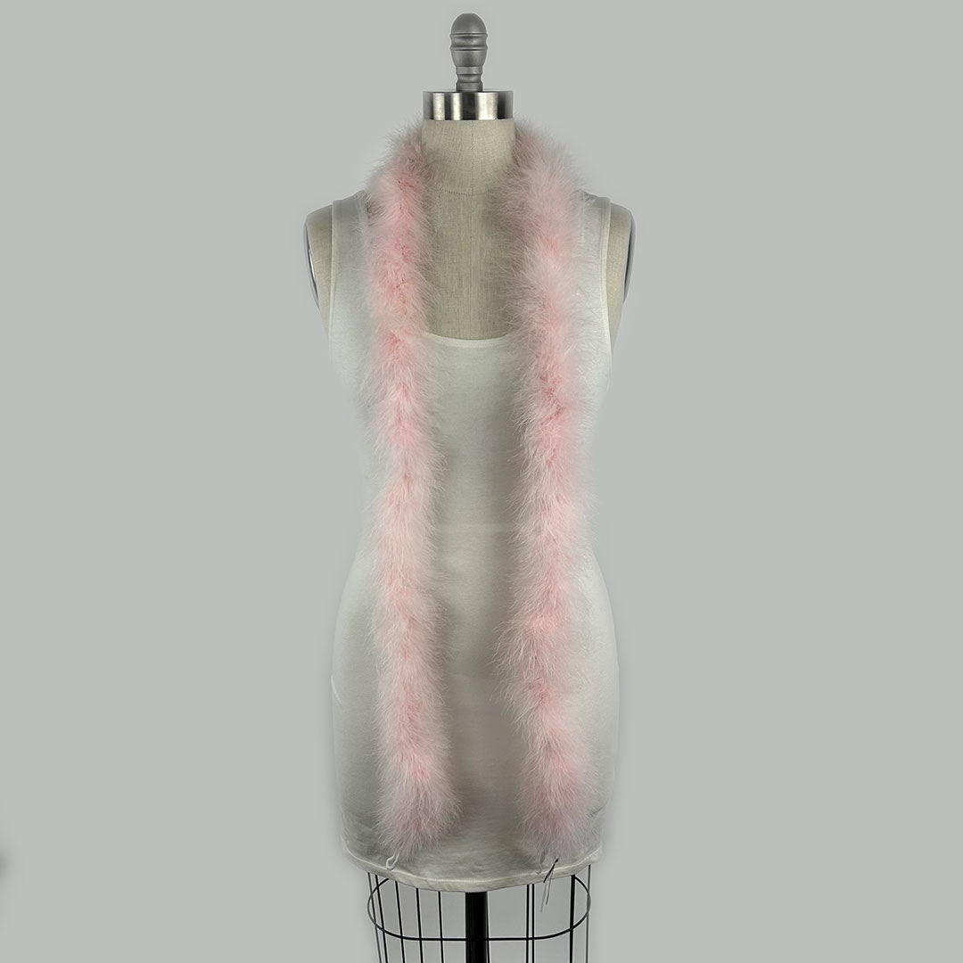 Full Marabou Feather Boa - Champagne