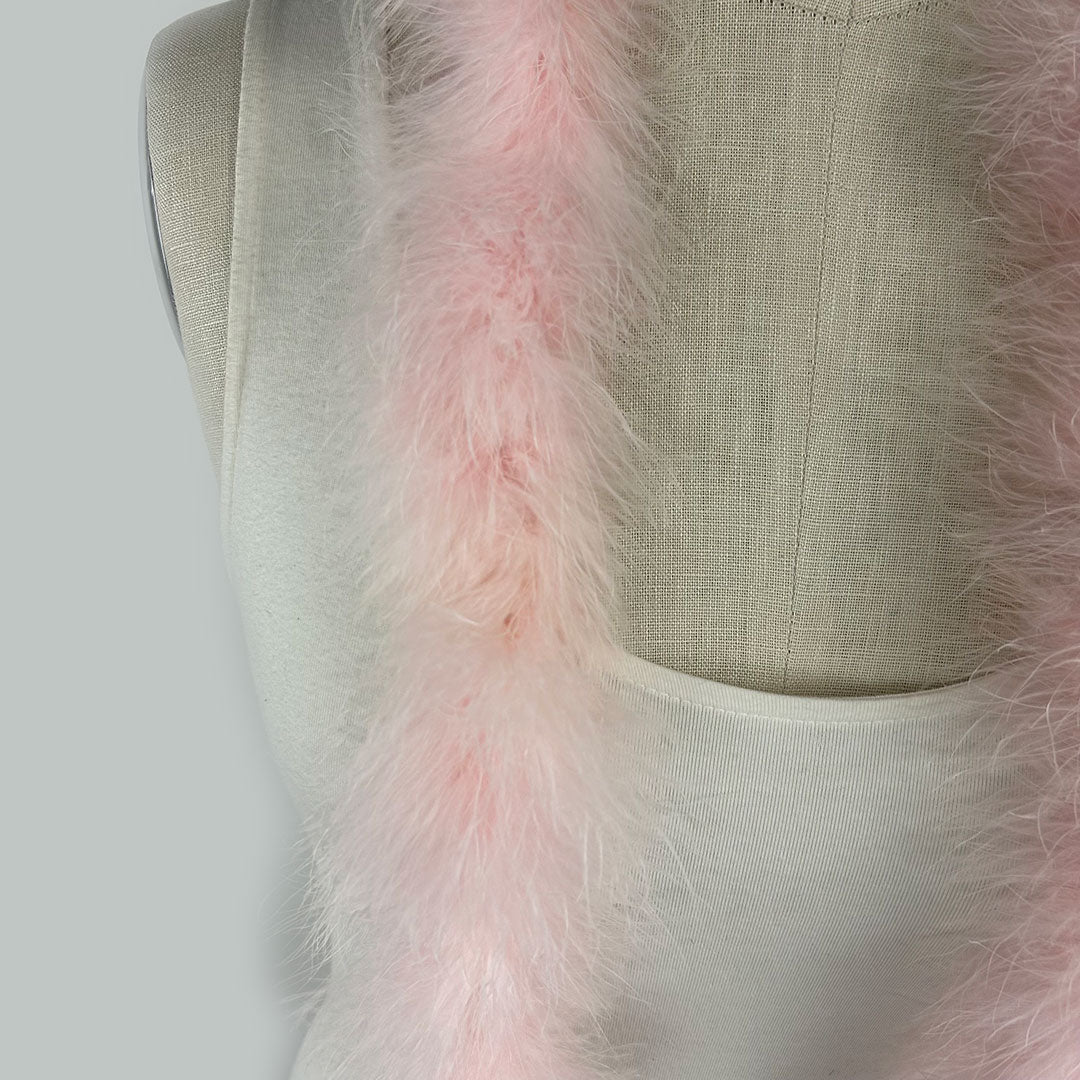 Full Marabou Feather Boa - Champagne