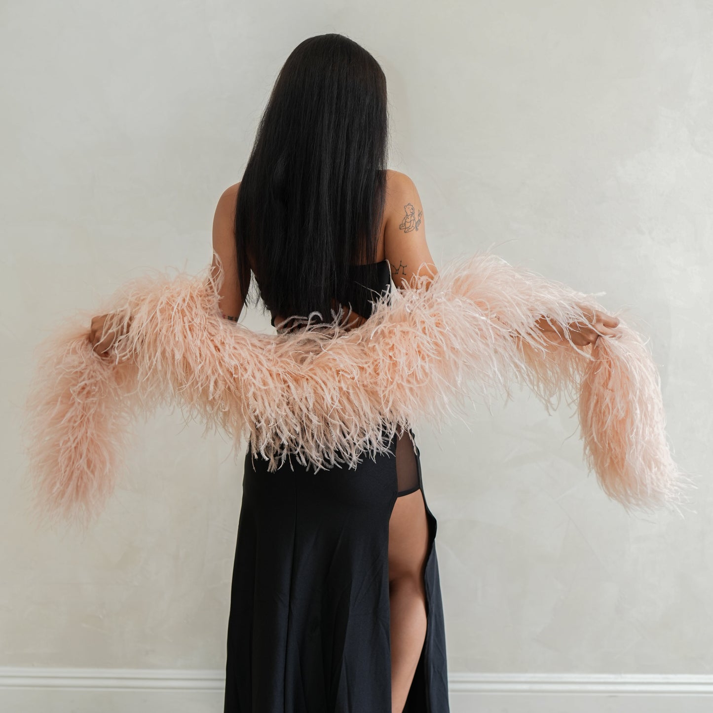 Champagne Pink 6 Ply Ostrich Feather Boa